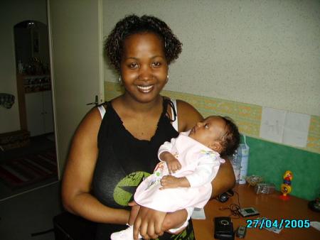 Célia et sa fille chérie